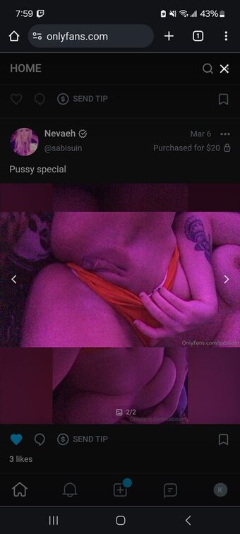 Sabisuin Голи Изтичания OnlyFans Снимки 3